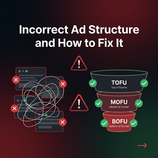Penerapan Struktur Iklan yang Tidak Tepat